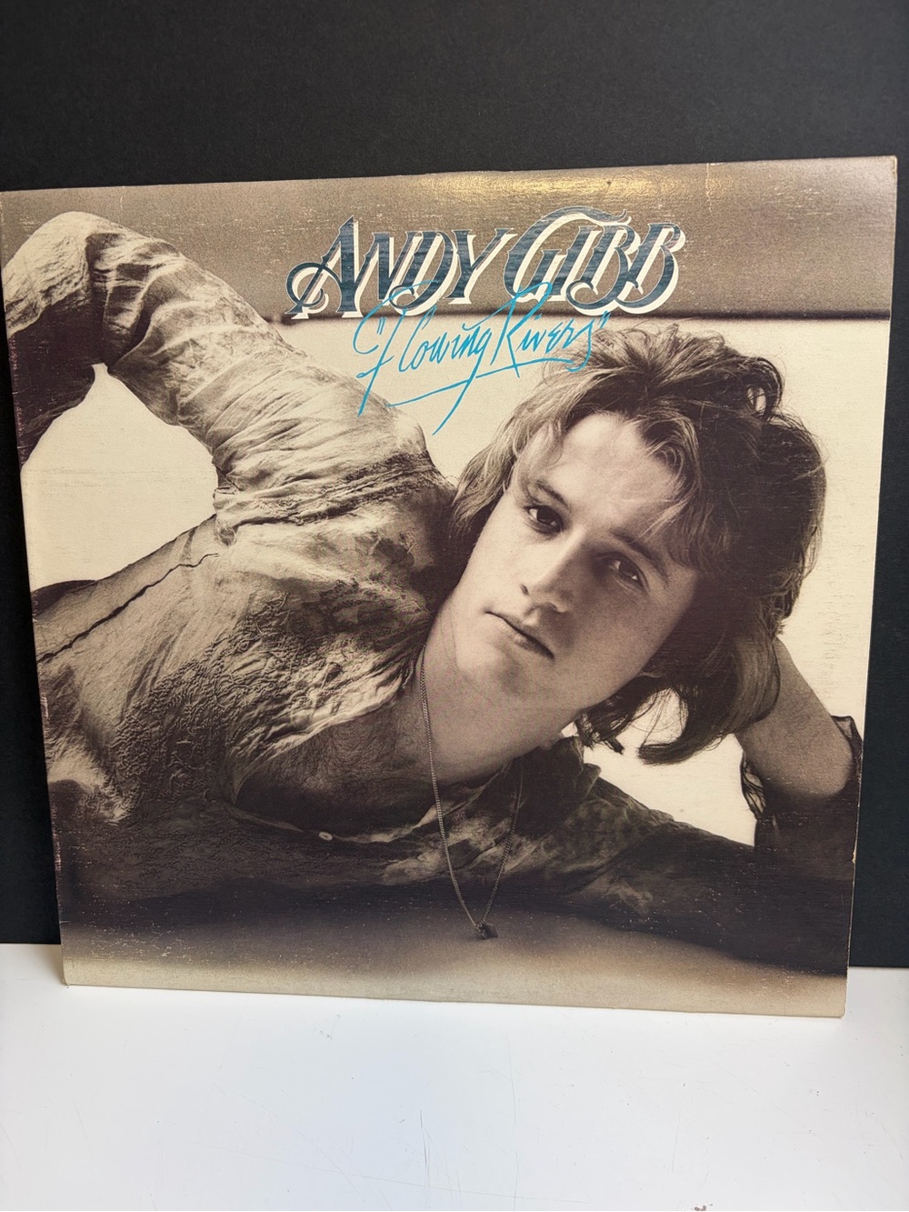 Andy Gibb - Flowing Rivers Vinyl LP (Beige/Brown tones)